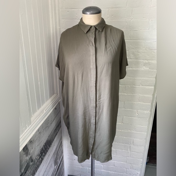 oak and fort shirt dress TIERED T-SHIRT DRESS